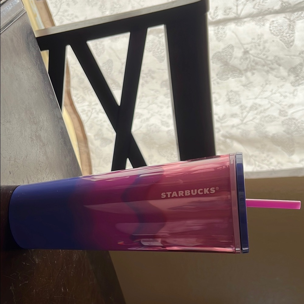Starbucks Pink and Purple Tumbler